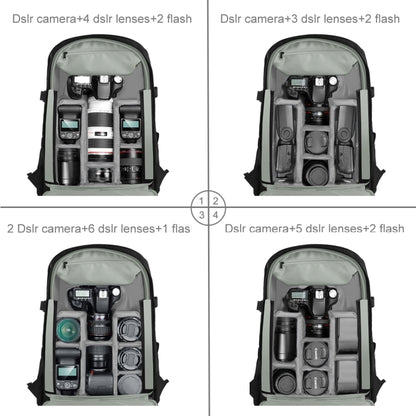 Sac à dos portable et étanche PULUZ pour stabilisateur portable PTZ et appareil photo, avec housse de pluie, pour appareil photo numérique, DJI Ronin-SC / Ronin-S, sac pour appareil photo (noir RU), sac pour appareil photo (noir)