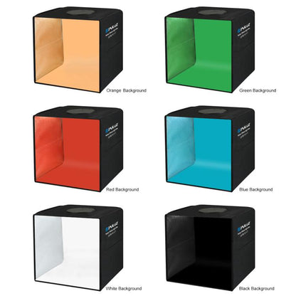 PULUZ 30cm Folding Ring Light Photo Lighting Studio Shooting Tent Box Kit with 6 Colors Black / White / Orange / Red / Green / Blue Backdrops, 30cm Box Black, 30cm Box Black RU, 30cm Box Green RU, 30cm Box Green