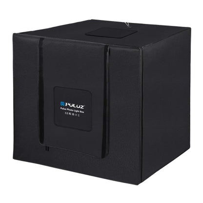 PULUZ 80cm Tente de Studio Photo Pliable et Portable 90W 14000LM Lumière Blanche IRC Élevé avec 3 Fonds de Couleurs Noir, Blanc, Orange