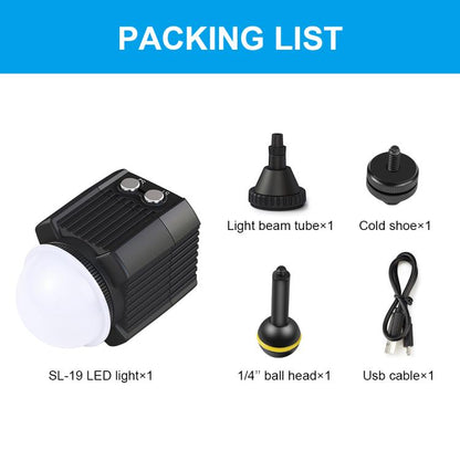 PULUZ 60m Underwater LED Photography Fill Light 7.4V/1100mAh Diving Light for GoPro, Insta360, DJI and Other Action Cameras, 7.4V/1100mAh