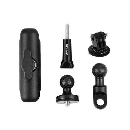 PULUZ Motorcycle Holder Mirror Base Hole Fixed Mount for DJI, Insta360, GoPro and Other Action Cameras, Mirror Base Hole Mount