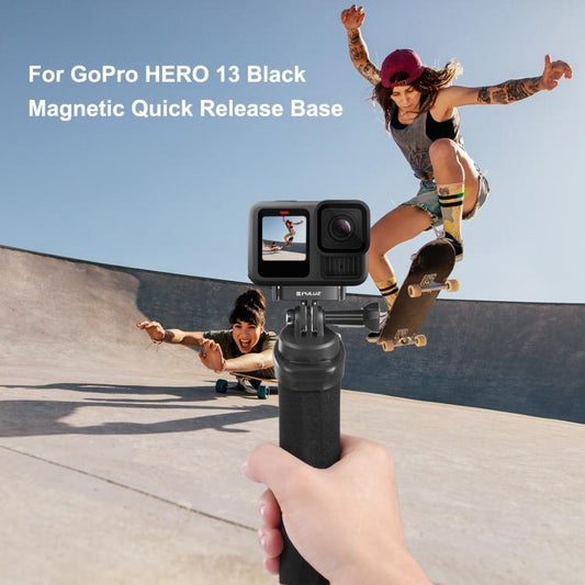 Base metálica de liberación rápida magnética PULUZ para GoPro HERO13 Black/MAX2