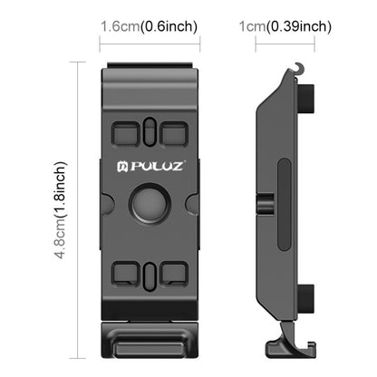 PULUZ ACE / AC Cache latéral d'interface de batterie en alliage d'aluminium pour Insta360 Ace Pro 2, pour port Insta360 Ace Pro 2 ACE/AC