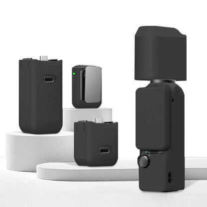 Pour DJI OSMO Pocket 3 PULUZ 6 en 1 Cache en silicone TPU pour objectif, poignée et écran