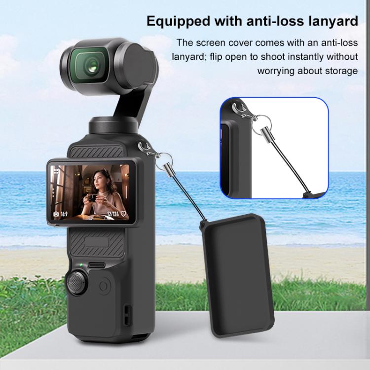 Pour DJI OSMO Pocket 3 PULUZ 6 en 1 Cache en silicone TPU pour objectif, poignée et écran