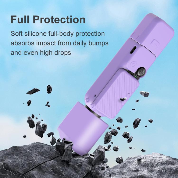 Pour DJI OSMO Pocket 3 PULUZ 6 en 1 Cache en silicone TPU pour objectif, poignée et écran