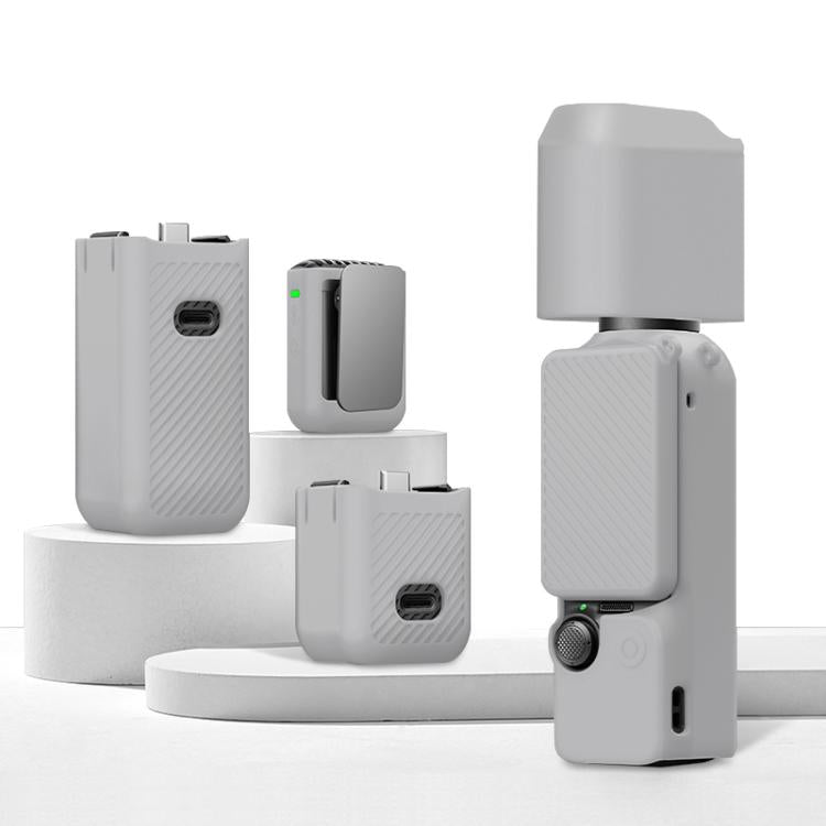 Pour DJI OSMO Pocket 3 PULUZ 6 en 1 Cache en silicone TPU pour objectif, poignée et écran