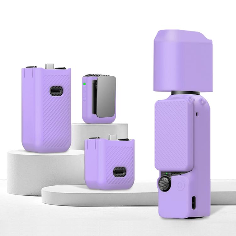 Pour DJI OSMO Pocket 3 PULUZ 6 en 1 Cache en silicone TPU pour objectif, poignée et écran