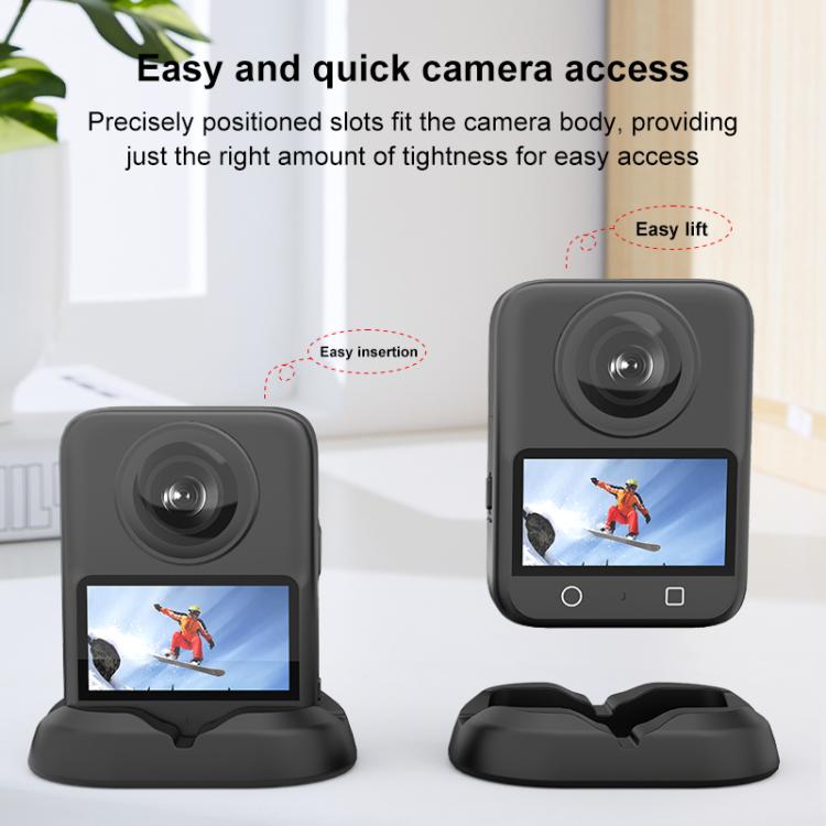 For DJI Osmo 360 PULUZ Silicone Base Stand, Desktop Silicone Base