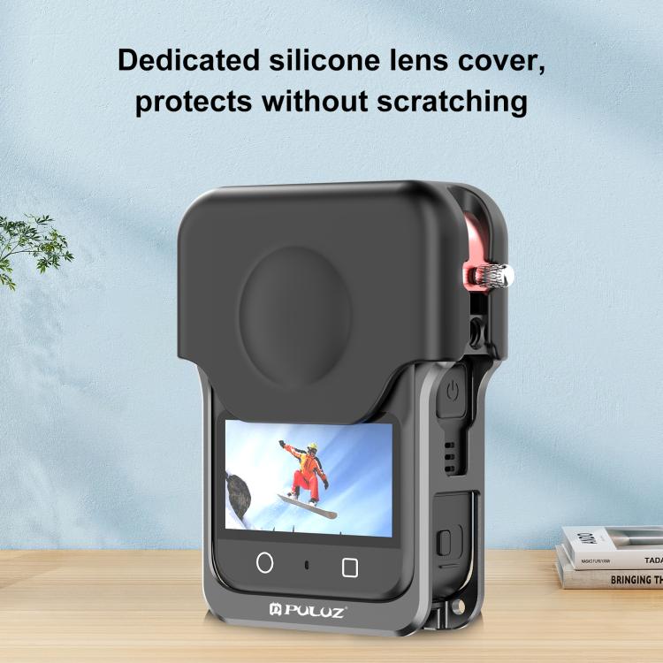 For DJI Osmo 360 PULUZ Aluminum Alloy Protective Cage Expansion Frame with Lens Cover, Protective Cage