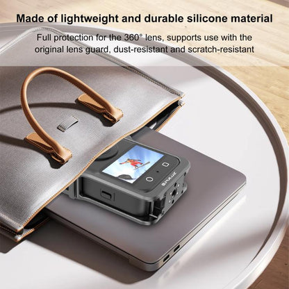 For DJI Osmo 360 PULUZ Aluminum Alloy Protective Cage Expansion Frame with Lens Cover, Protective Cage