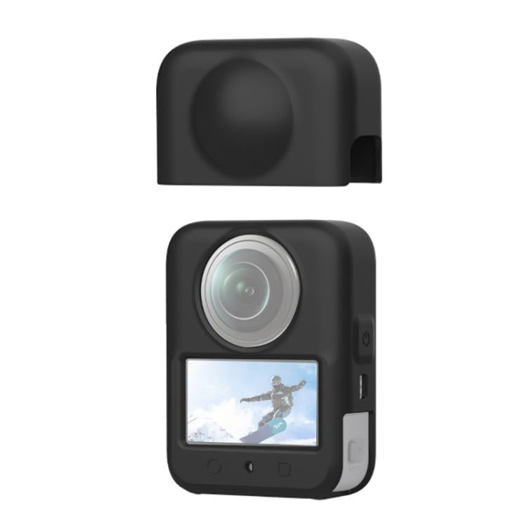 For DJI Osmo 360 PULUZ Silicone Body Protective Cover with Lens Cover, Body Cover with Lens Cover (Black), Body Cover with Lens Cover (Grey)