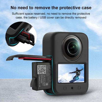 For DJI Osmo 360 PULUZ Silicone Body Protective Cover with Lens Cover, Body Cover with Lens Cover (Black), Body Cover with Lens Cover (Grey)
