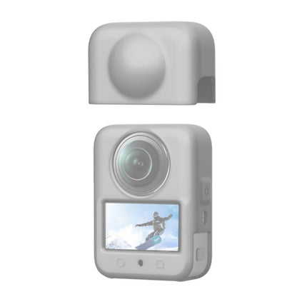 For DJI Osmo 360 PULUZ Silicone Body Protective Cover with Lens Cover, Body Cover with Lens Cover (Black), Body Cover with Lens Cover (Grey)