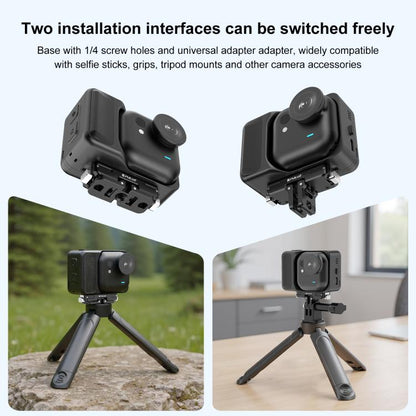 For Insta360 GO Ultra PULUZ Magnetic Aluminum Alloy Quick Release Base Mount, For Insta360 GO Ultra Aluminum Alloy