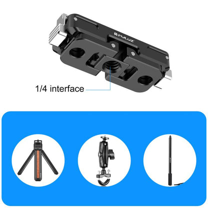 For Insta360 GO Ultra PULUZ Magnetic Aluminum Alloy Quick Release Base Mount, For Insta360 GO Ultra Aluminum Alloy
