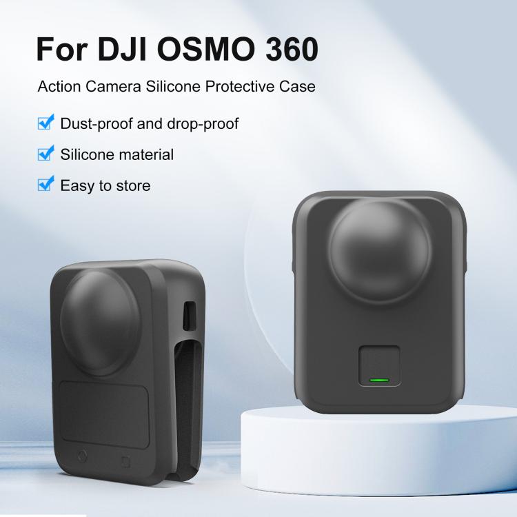Pour DJI Osmo 360 STARTRC Appareil photo Tout-en-un Corps Objectif Housse en silicone, Corps Objectif Housse en silicone