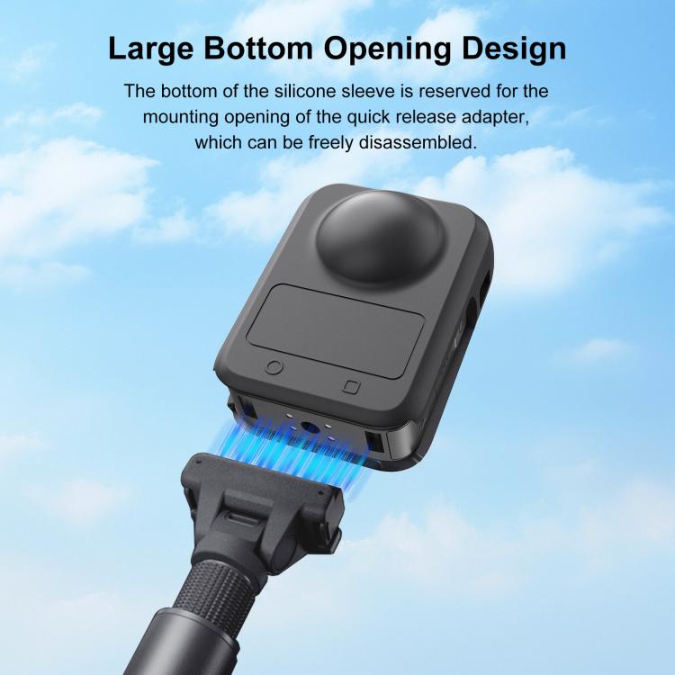 For DJI Osmo 360 STARTRC Camera All-in-one Body Lens Silicone Cover, Body Lens Silicone Cover