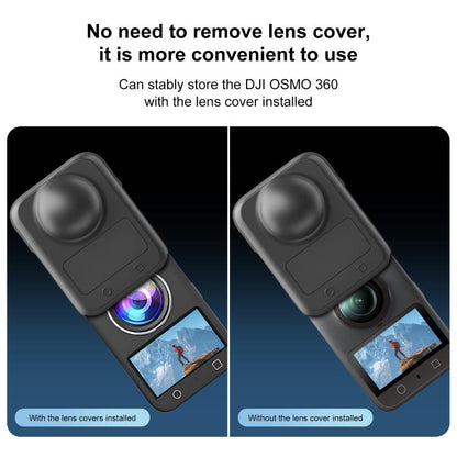 For DJI Osmo 360 STARTRC Camera All-in-one Body Lens Silicone Cover, Body Lens Silicone Cover