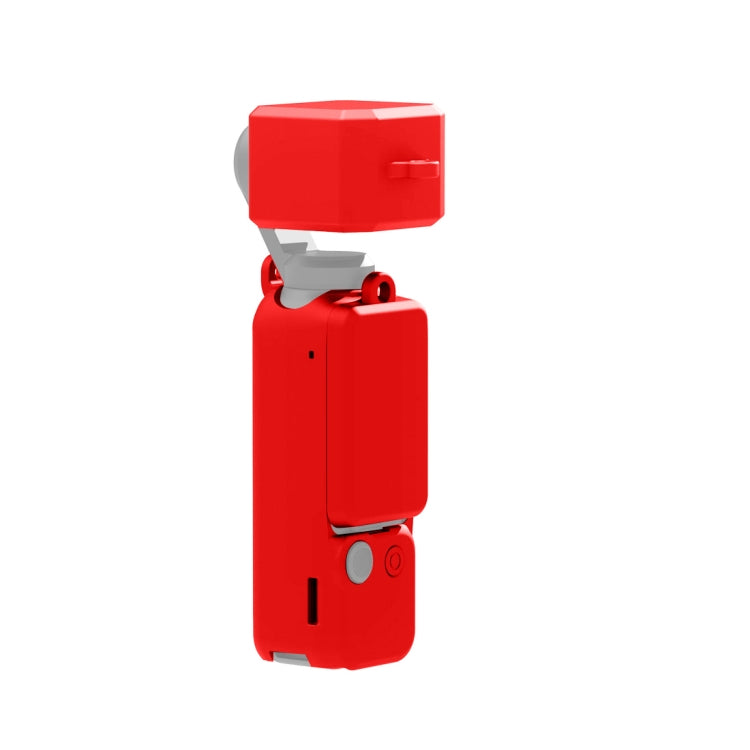 Pour DJI OSMO Pocket 3 PULUZ Kit étui de protection en silicone 3 en 1, Étui en silicone blanc, Étui en silicone noir, Étui en silicone rouge