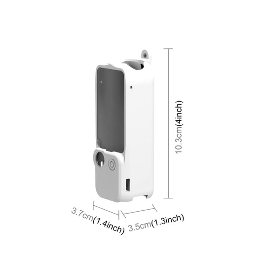 Pour DJI OSMO Pocket 3 PULUZ Kit étui de protection en silicone 3 en 1, Étui en silicone blanc, Étui en silicone noir, Étui en silicone rouge