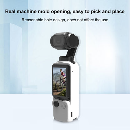 Pour DJI OSMO Pocket 3 PULUZ Kit étui de protection en silicone 3 en 1, Étui en silicone blanc, Étui en silicone noir, Étui en silicone rouge