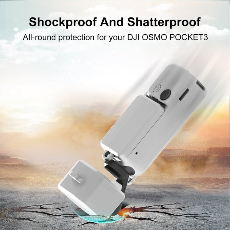 Pour DJI OSMO Pocket 3 PULUZ Kit étui de protection en silicone 3 en 1, Étui en silicone blanc, Étui en silicone noir, Étui en silicone rouge