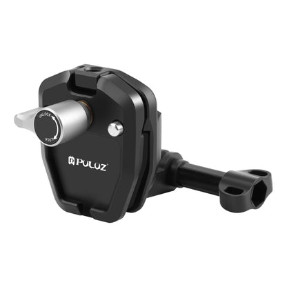 PULUZ Motorcycle Windshield Action Camera Mount Clip for GoPro Hero12 Black / DJI Osmo Action 4 / Insta360 X4 / Ace Pro and Other Action Cameras