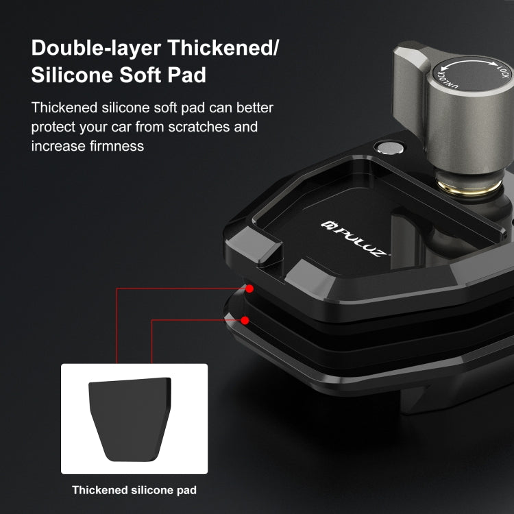 PULUZ Support de Caméra d'Action pour Pare-Brise de Moto pour GoPro Hero12 Black / DJI Osmo Action 4 / Insta360 X4 / Ace Pro et Autres Caméras d'Action, Clip de Pare-Brise I