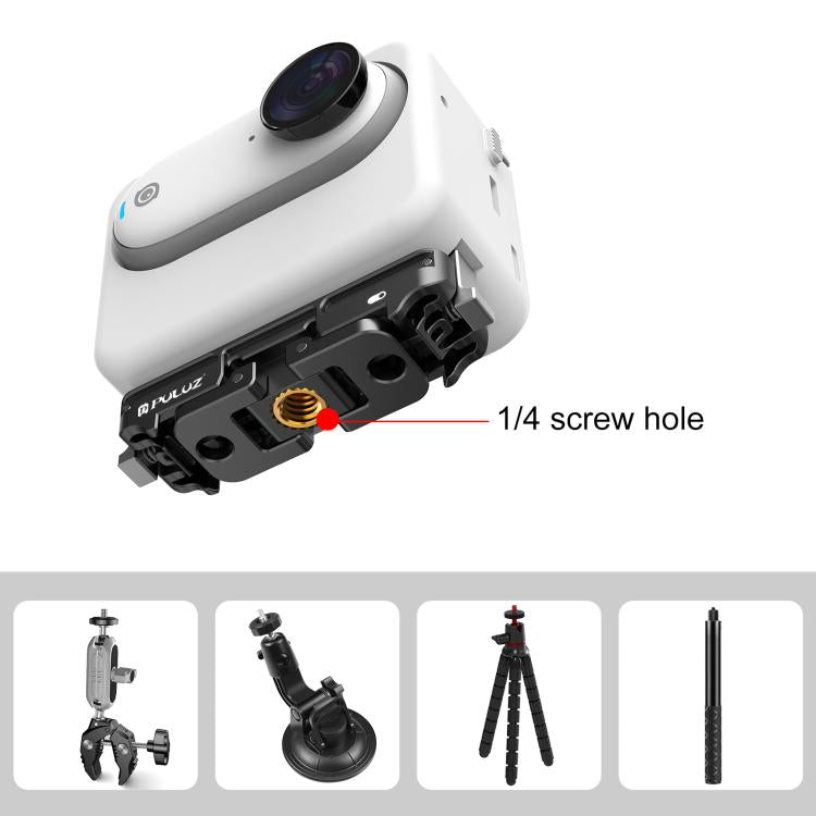 Pour support de base à dégagement rapide magnétique ABS PULUZ pour Insta360 GO3, pour Insta360 GO3 / GO 3S