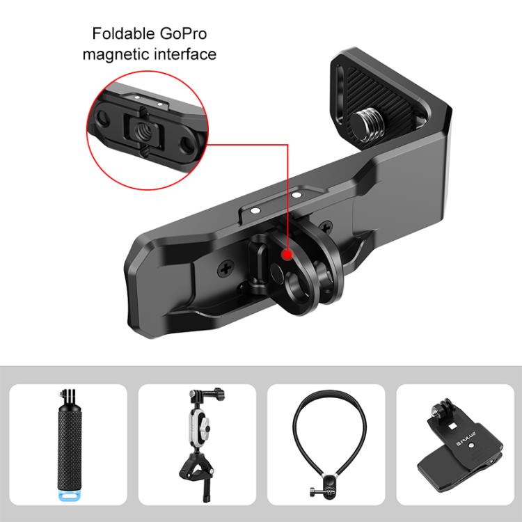 For Insta360 X4 PULUZ Vertical Horizontal Shooting Quick Release Metal  L Bracket