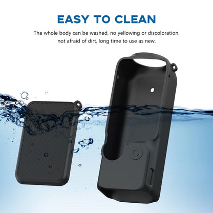 For DJI OSMO Pocket 3 PULUZ  2 in 1 Silicone Cover Case Set with Strap, Silicone Cover(Black), Silicone Cover(Grey)