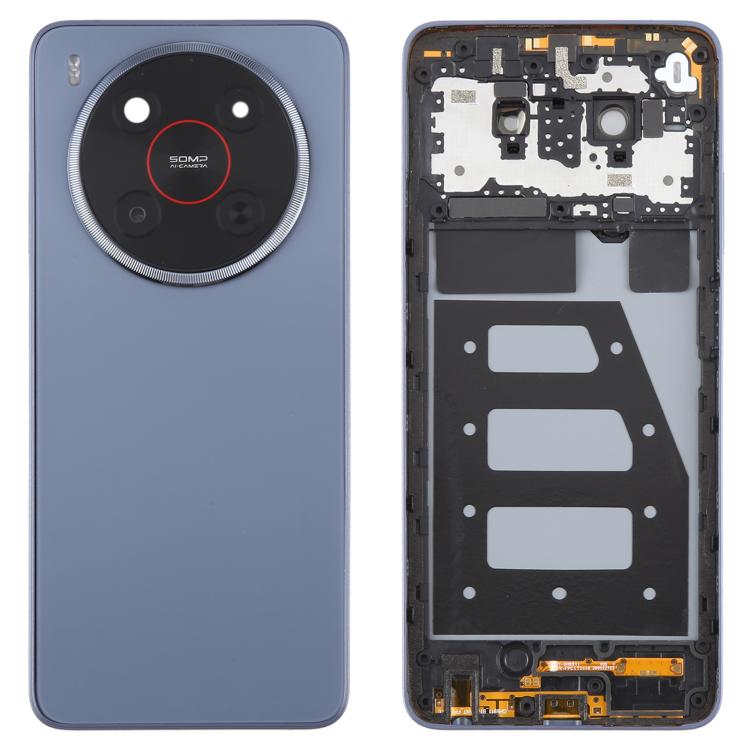 For ZTE Blade V70 Max Plastic Battery Back Cover with Middle Frame / Camera Lens Cover