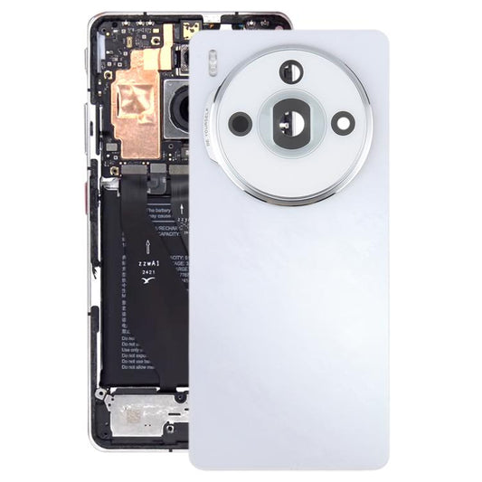 Pour ZTE nubia Z60S Pro Cache arrière de batterie en verre d'origine démonté avec couvercle d'objectif de caméra, pour ZTE nubia Z60S Pro (Original)