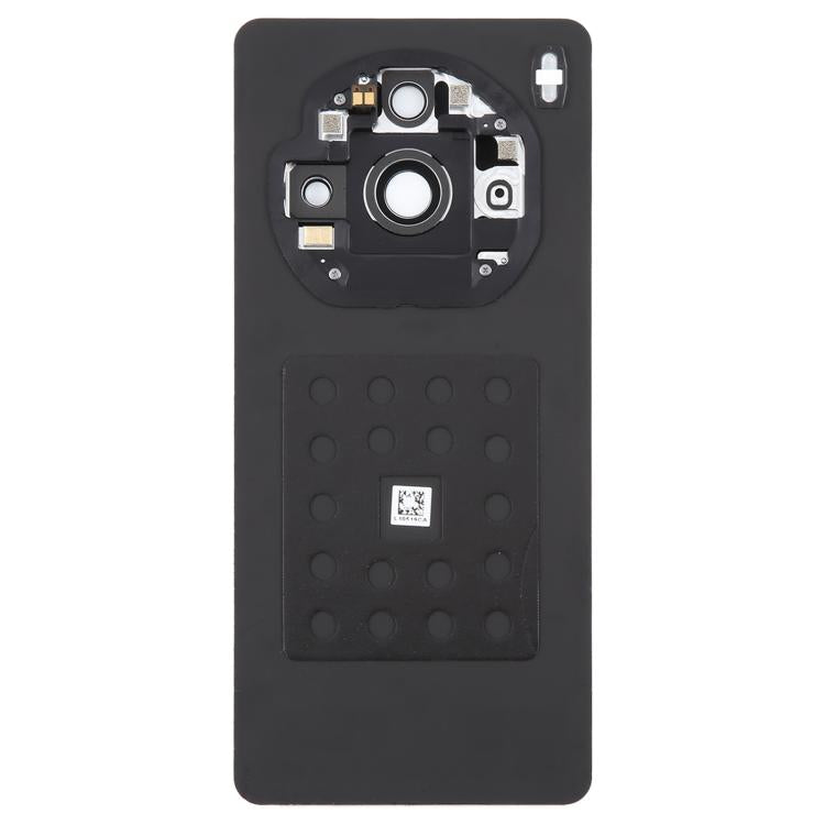 Pour ZTE nubia Z60S Pro Cache arrière de batterie en verre d'origine démonté avec couvercle d'objectif de caméra, pour ZTE nubia Z60S Pro (Original)