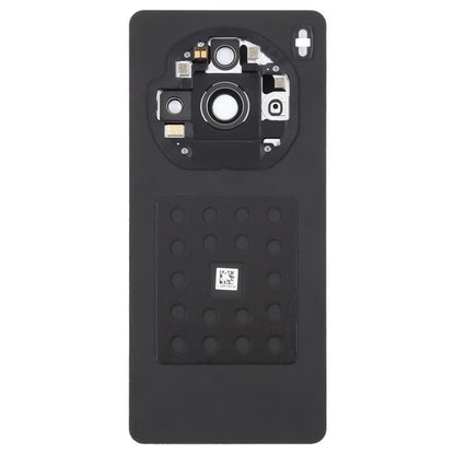 Pour ZTE nubia Z60S Pro Cache arrière de batterie en verre d'origine démonté avec couvercle d'objectif de caméra, pour ZTE nubia Z60S Pro (Original)