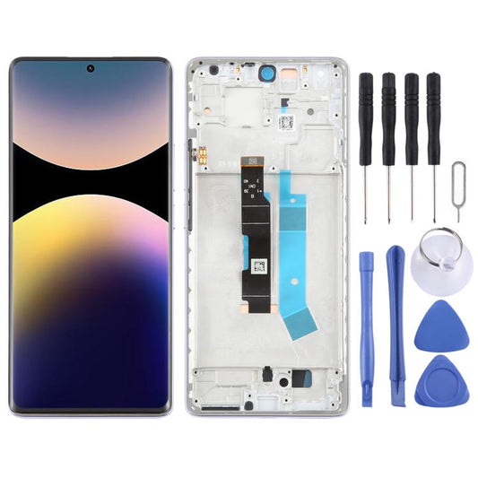 Pour Xiaomi Redmi Note 14 Pro 4G AMOLED Écran LCD Original Numériseur Assemblage Complet avec Châssis, Pour Xiaomi Redmi Note 14 Pro 4G (Original), Pour Xiaomi Redmi Note 14 Pro 4G (Original)