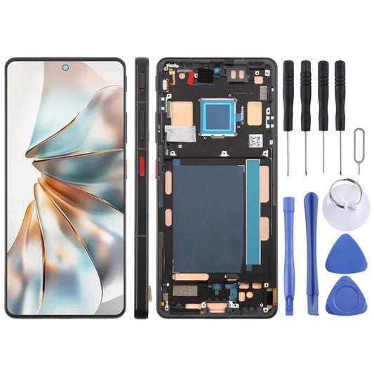 Pour l'écran LCD d'origine ZTE nubia Z60S Pro NX725J, numériseur complet avec cadre, pour ZTE nubia Z60S Pro (original)