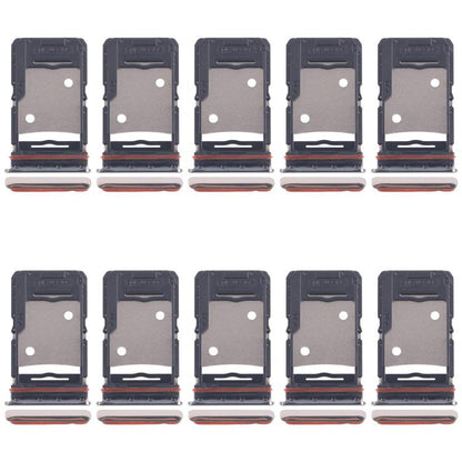 For Tecno Camon 18P 10pcs Original SIM Card Tray + SIM Card Tray + Micro SD Card Tray, For Tecno Camon 18 P(10pcs)