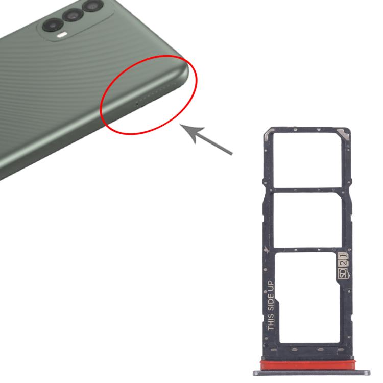 For Motorola Moto E40 Original SIM Card Tray + SIM Card Tray + Micro SD Card Tray, For Motorola Moto E40