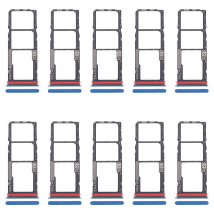 For Motorola Moto G04s 10pcs Original SIM Card Tray + SIM Card Tray + Micro SD Card Tray, For Motorola Moto G04s, For Motorola Moto G04s(Original)