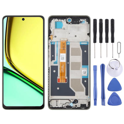 For Realme C67 4G RMX3890 OEM LCD Screen Digitizer Full Assembly with Frame, For Realme C67 4G, For Realme C67 4G(Dark Green)