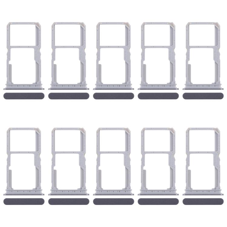 For Realme 14x India 10pcs Original SIM Card Tray + SIM Card Tray / Micro SD Card Tray, For Realme 14x India (Original)