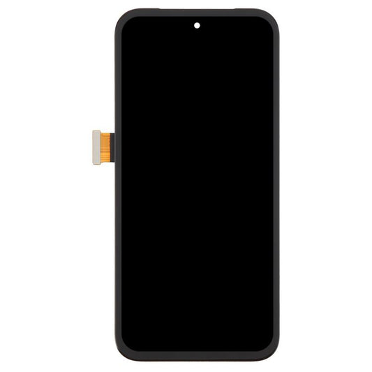For Google Pixel 8A GKV4X G6GPR G8HHN Original LCD Screen Digitizer Full Assembly with Frame, Including Fingerprint Flex Cable