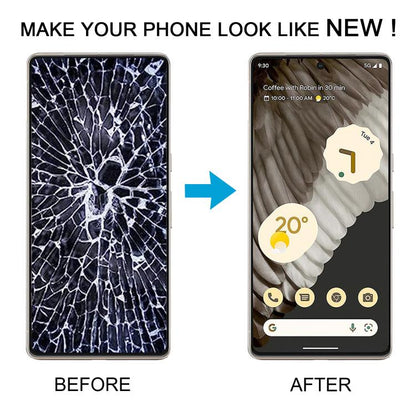For Google Pixel 7 Pro GP4BC GE2AE Original LCD Screen Digitizer Full Assembly with Frame, Including Fingerprint Flex Cable