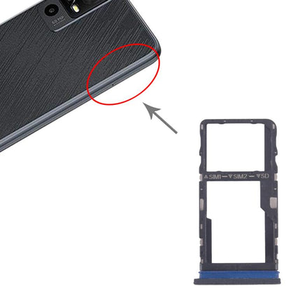 For TCL 40 R T771K Original SIM Card Tray + SIM Card Tray / Micro SD Card Tray, For TCL 40 R(Original)
