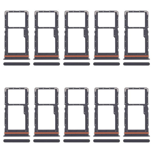 For Xiaomi Redmi 13 4G 10pcs SIM Card Tray + SIM Card Tray / Micro SD Card Tray