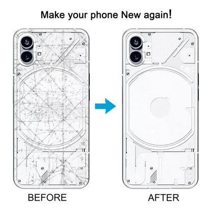 For Nothing Phone 1 Original Transparent Back Cover with Camera Lens Cover, For Nothing Phone 1(Original)