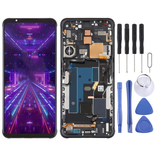 Für ZTE nubia RedMagic 7 NX679J Original-LCD-Bildschirm Digitizer vollständige Baugruppe mit Rahmen, Für ZTE nubia RedMagic 7 (Original)