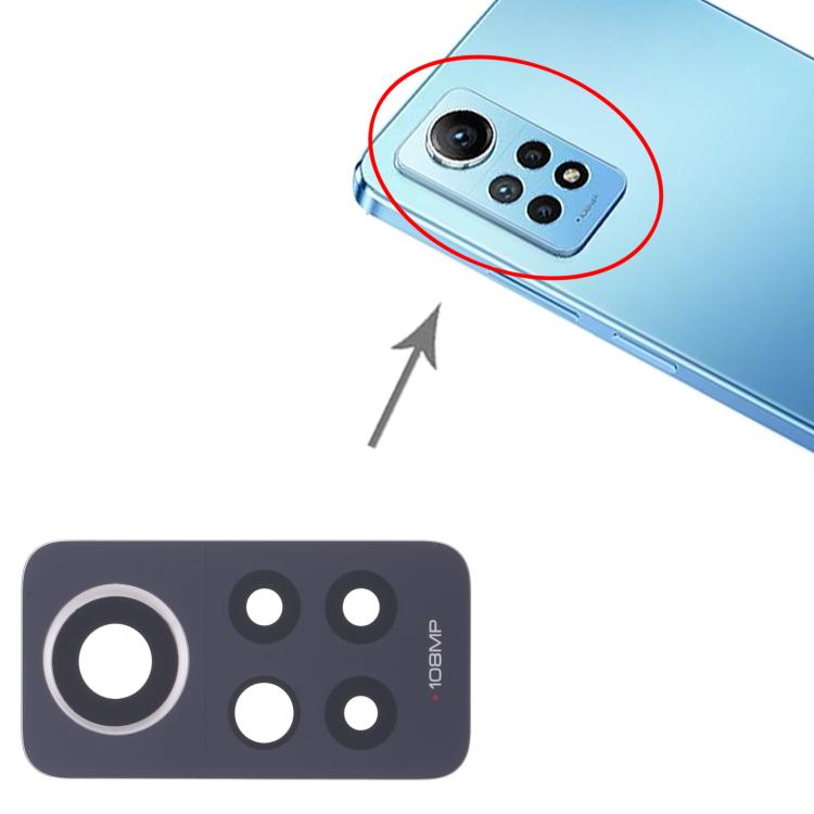 For Xiaomi Redmi Note 12 Pro 4G 10pcs Back Camera Lens